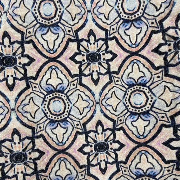 7 For All Mankind Pastel Stained Glass Print Ankle Skinny Jean - Picture 3 of 7